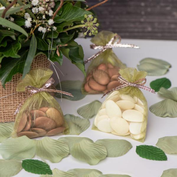 Konfetti Roseblad Olivengrønn