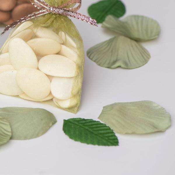 Konfetti Roseblad Olivengrønn