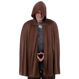 Historisk Kappe med Hette Brun