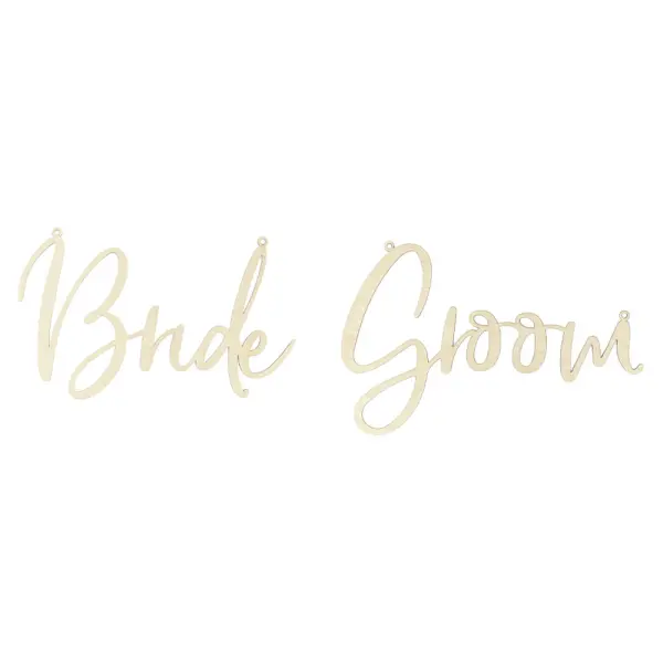 Treskilt Bride and Groom