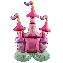 Folieballong Prinsesseslott St&aring;ende 65 x 90 cm