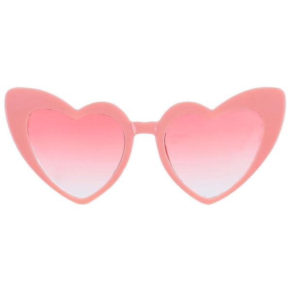 Hjerteformede Briller Lyserosa