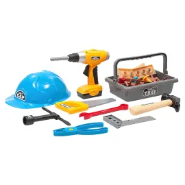 Verkt&oslash;ykasse med Hjelm Leke Deluxe