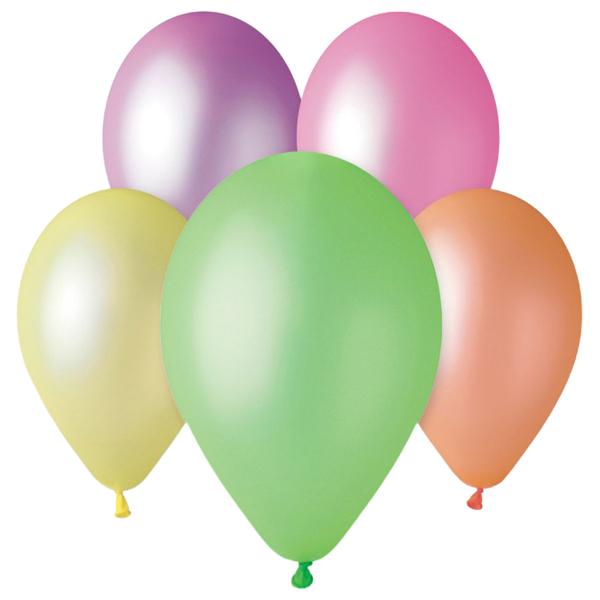 UV Latexballonger Blandede Farger 30 cm