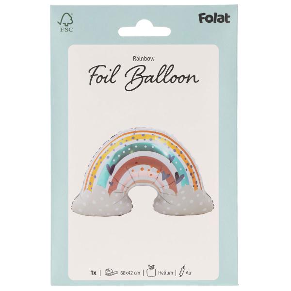 Folieballong Flerfarget Regnbue