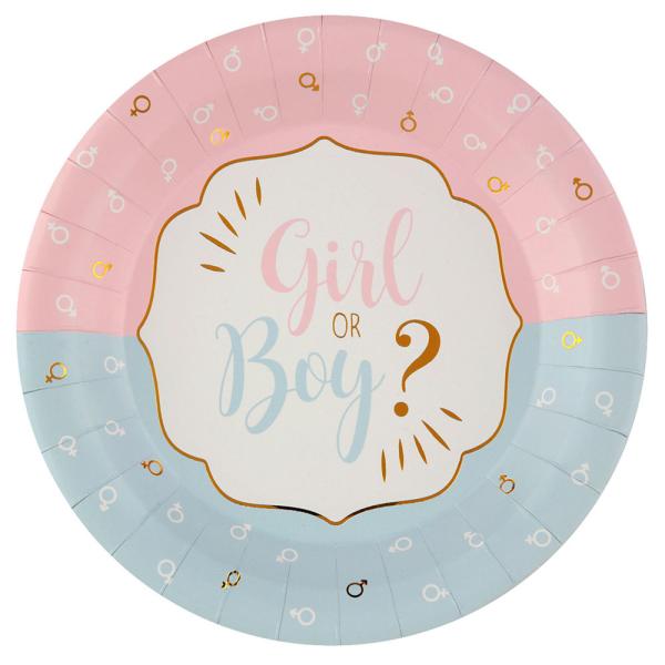 Papptallerkener Girl or Boy