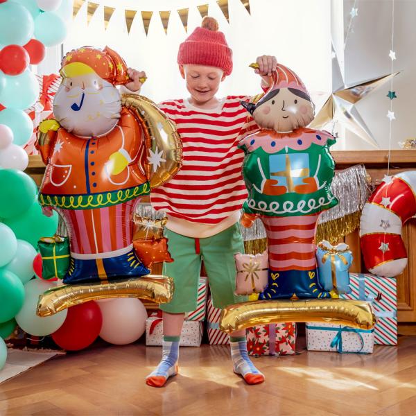 Stående Folieballong Julenissen