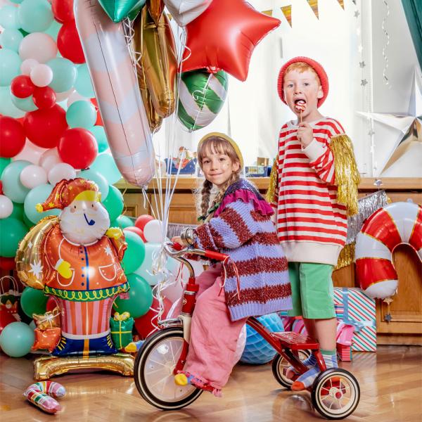 Stående Folieballong Julenissen
