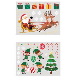 Julevindusklistermerker Julenissen og Nissar