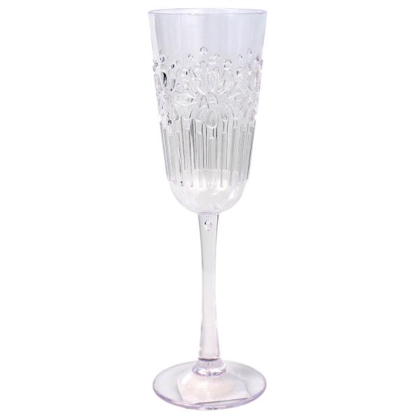 Champagneglass med Blomstermønster Gjennomsiktig