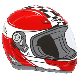 Folieballong Racinghjelm 38x33 cm