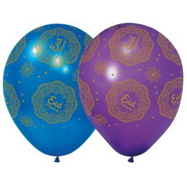 Eid Mubarak Latexballonger Mix 30 cm 6-pakning