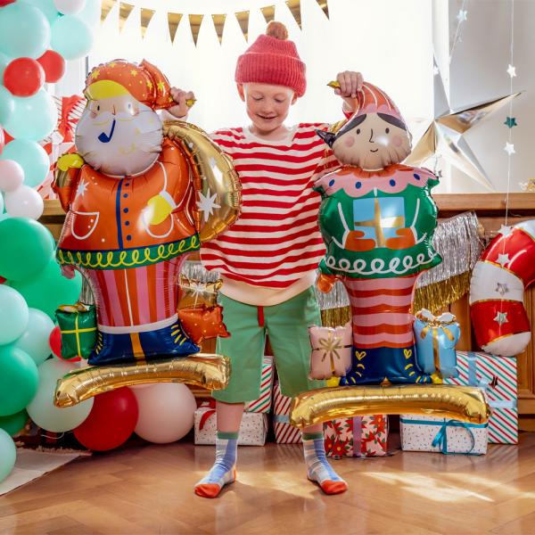 Stående Folieballong Julenisse