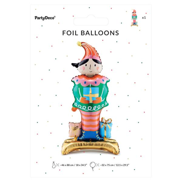 Stående Folieballong Julenisse