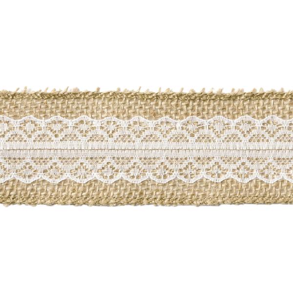 Pyntebånd med Blonder Jute