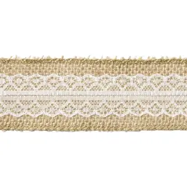 Pyntebånd med Blonder Jute