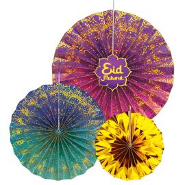 Eid Mubarak Papirfj&aelig;r 3-pakning