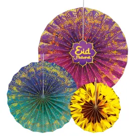 Eid Mubarak Papirfj&aelig;r 3-pakning