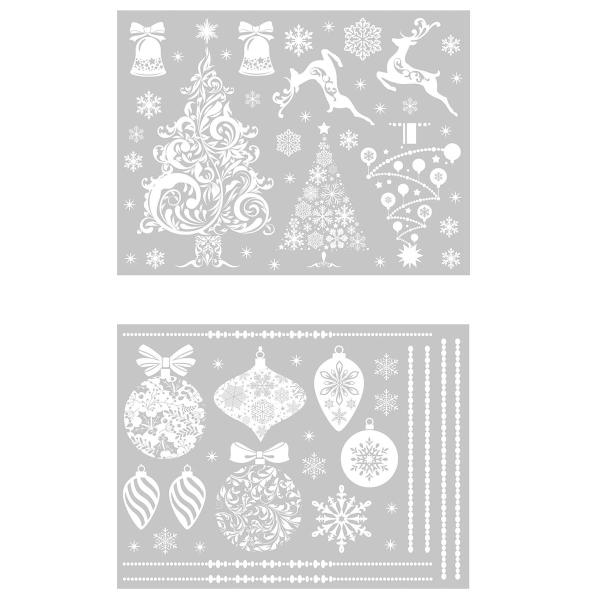 Julevindusklistermerker Hvit