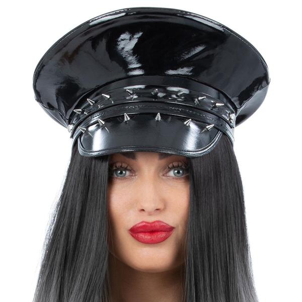 Kapteinshatt Svart med Nagler