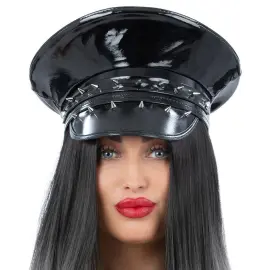 Kapteinshatt Svart med Nagler