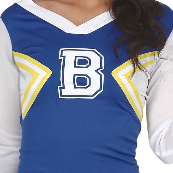 Cheerleader Kostyme Blåhvit