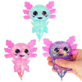 Squeeze Glitrende Axolotl Leke 12 cm