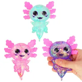 Squeeze Glitrende Axolotl Leke 12 cm