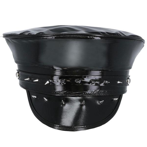 Kapteinshatt Svart med Nagler