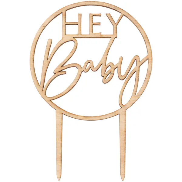 Cake Topper Tre Hey Baby