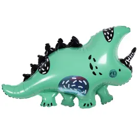 Folieballong Gr&oslash;nn Dinosaur