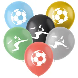 Latexballonger Fotballbursdag 6-pakning