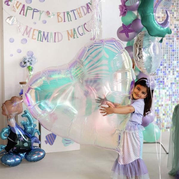 Folieballong Havfrue Stående 55 x 80 cm