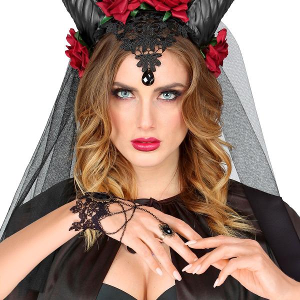 Blondearmbånd med Ring Svart