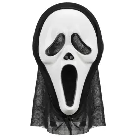 Sp&oslash;kelsesmaske med Stoffbakside