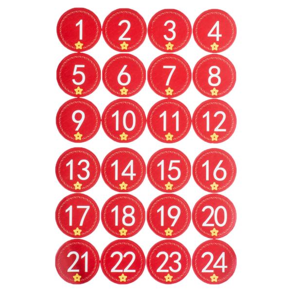 Klistremerker Adventskalender