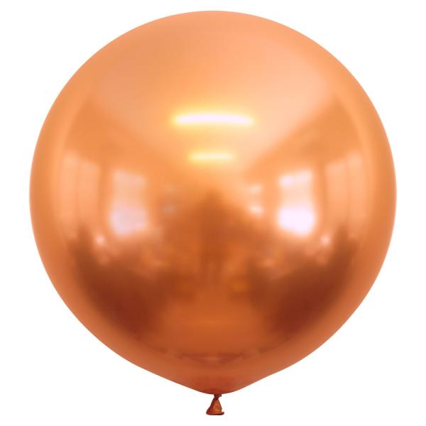 Kobber Gigantiske Chrome Latexballonger 2-pakning
