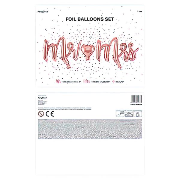 Mr Mrs Folieballonger Rosegull