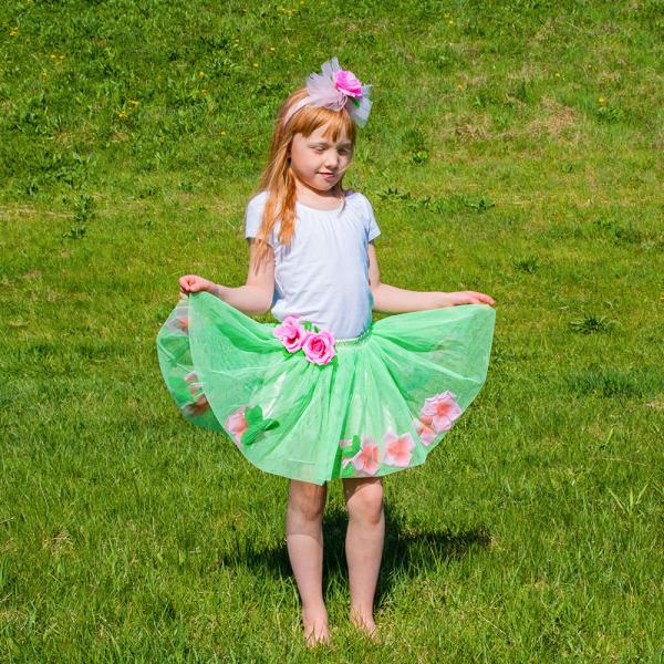 Tyllskjørt og Hårbøyle Flowerfairy