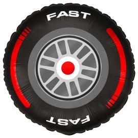 Folieballong Bildekk Racing 35 cm