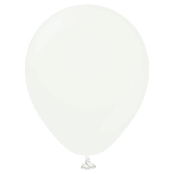 Hvite Miniballonger Pearl White