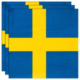 Servietter Svenske Flagg 20-pakning