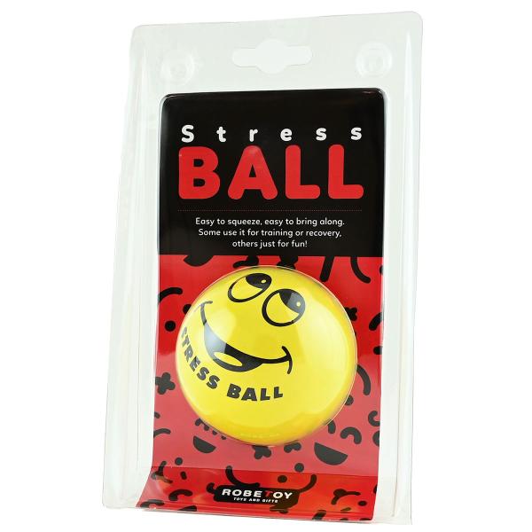 Stressball Smiley Gul