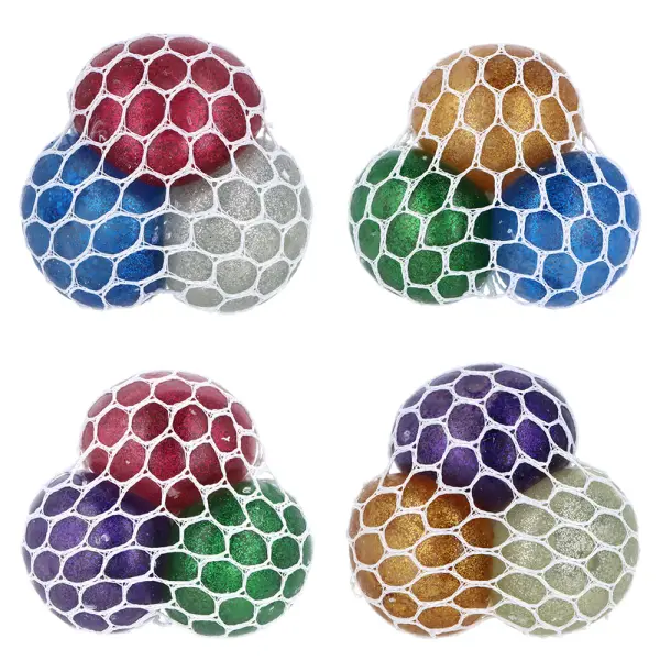 Glitrende Stressball med Nett