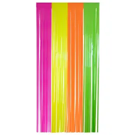 Neonfarget Party Draperi 200x100 cm