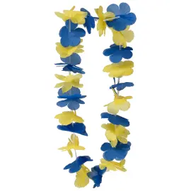 Blomsterkjede Bl&aring;/Gul 100 cm