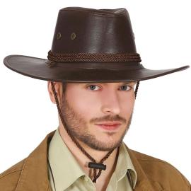 Cowboyhatt Mørkebrun