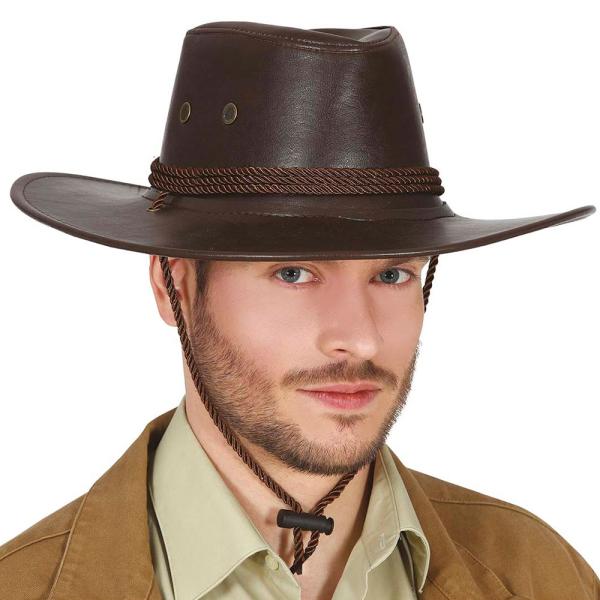 Cowboyhatt Mørkebrun