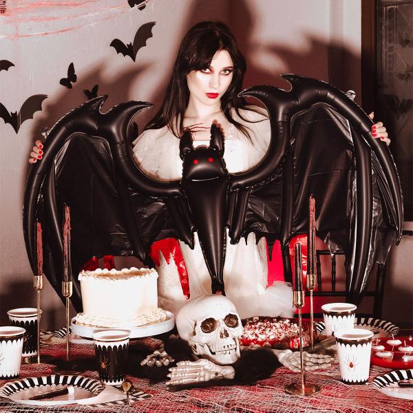 Folieballong Flaggermus Svart