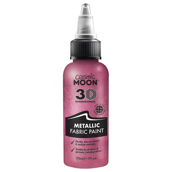Cosmic Moon Metallisk Tekstilfarge Rosa 30 ml